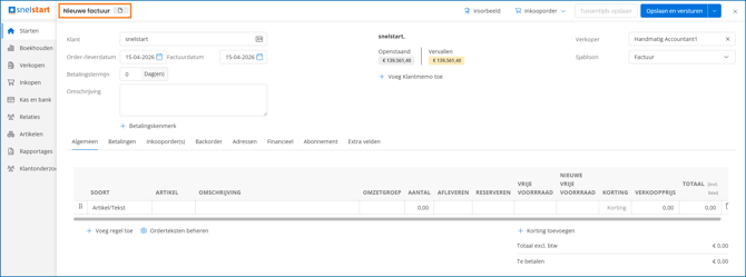 Dashboard_Nieuwefactuur
