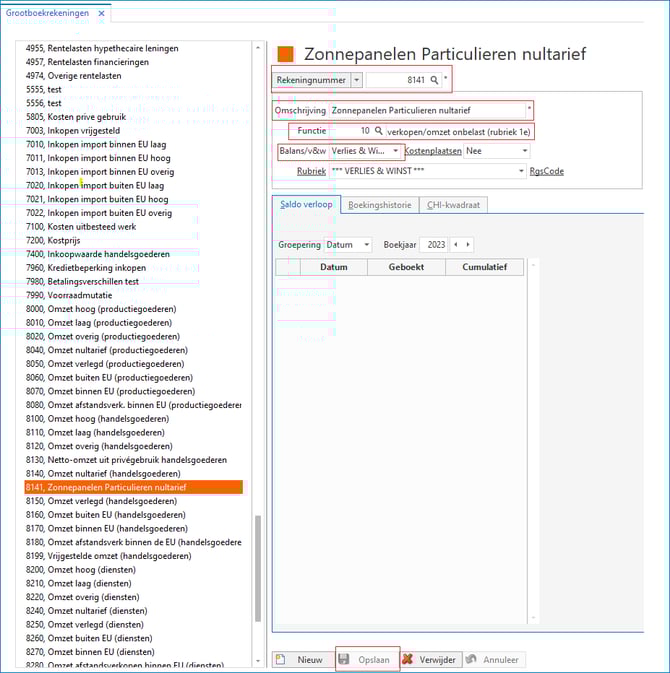 Zonnenpanelen grootboekrekening_b