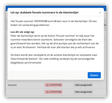 fiscaal dubbele nummers